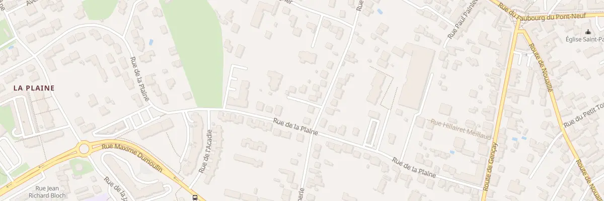 Plan du 40 Rue de la Chatonnerie à Poitiers