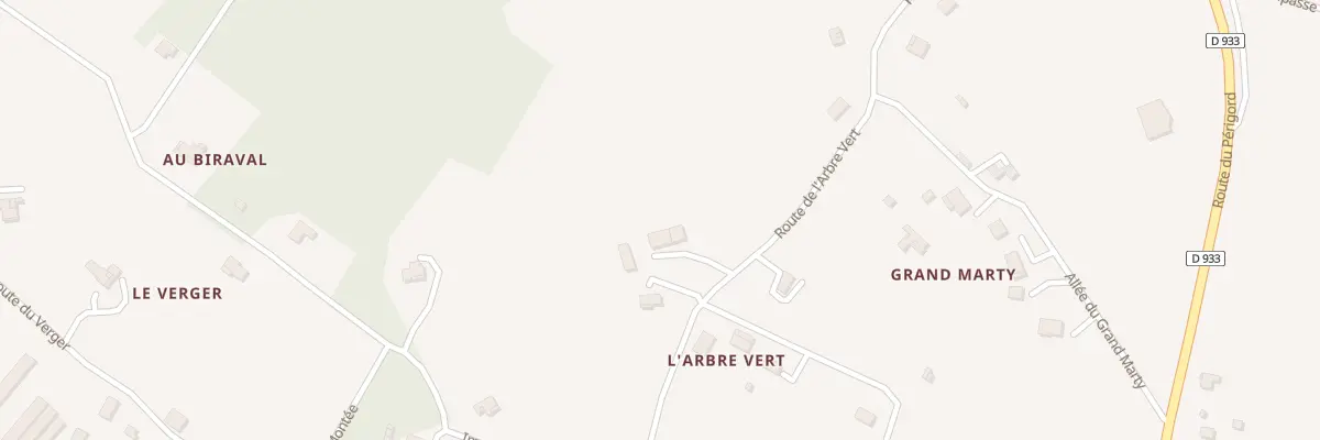 Plan du 435 Rte de l’Arbre Vert à Roumagne