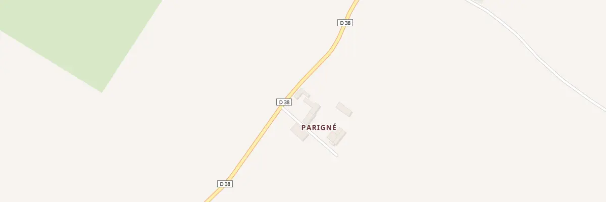 Plan du 1 Parigné à Couesmes