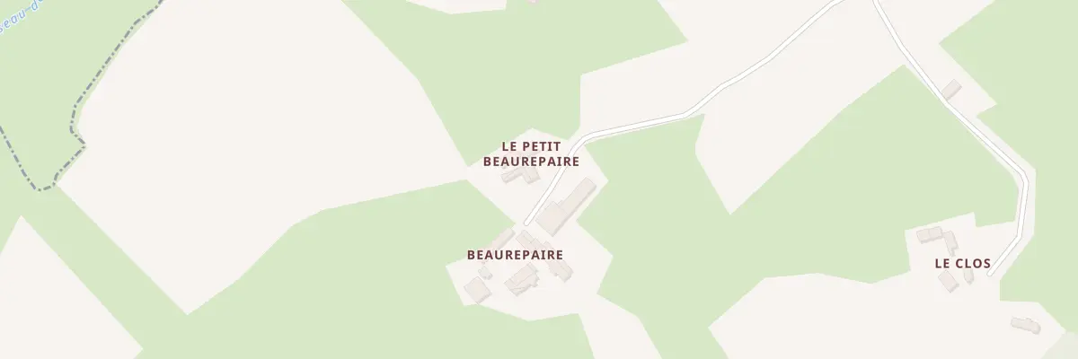 Plan du 2 Le Petit Beaurepaire à Contilly