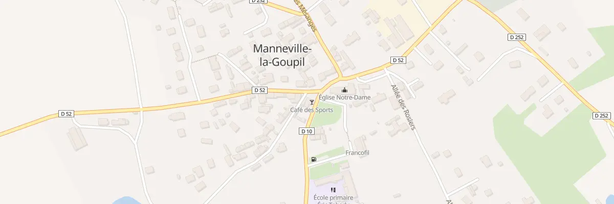 Plan du 1 Pl de l’Eglise à Manneville-la-Goupil