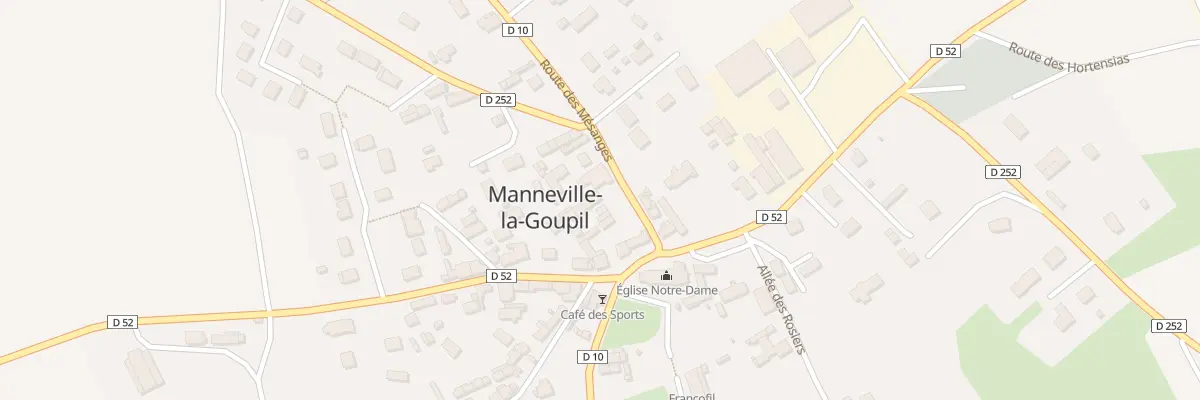 Plan du 55 Rte des Mésanges à Manneville-la-Goupil