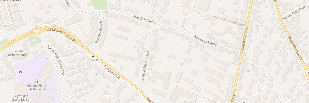 Plan du 59 Rue de la Chatonnerie à Poitiers