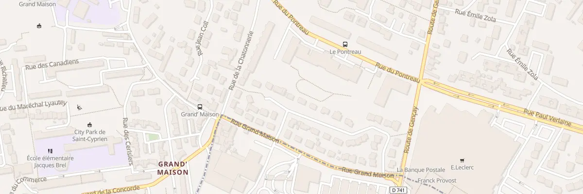 Plan du 6 Rue des Ajassons à Poitiers