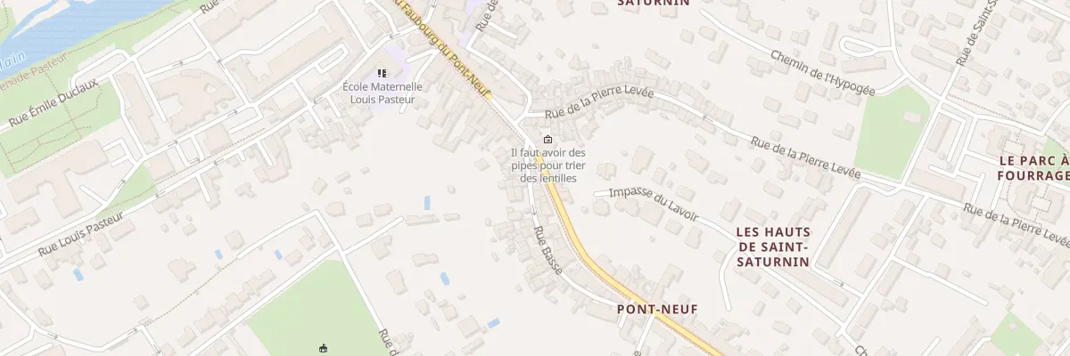 Plan du 74 Rue du Fg du Pont Neuf à Poitiers
