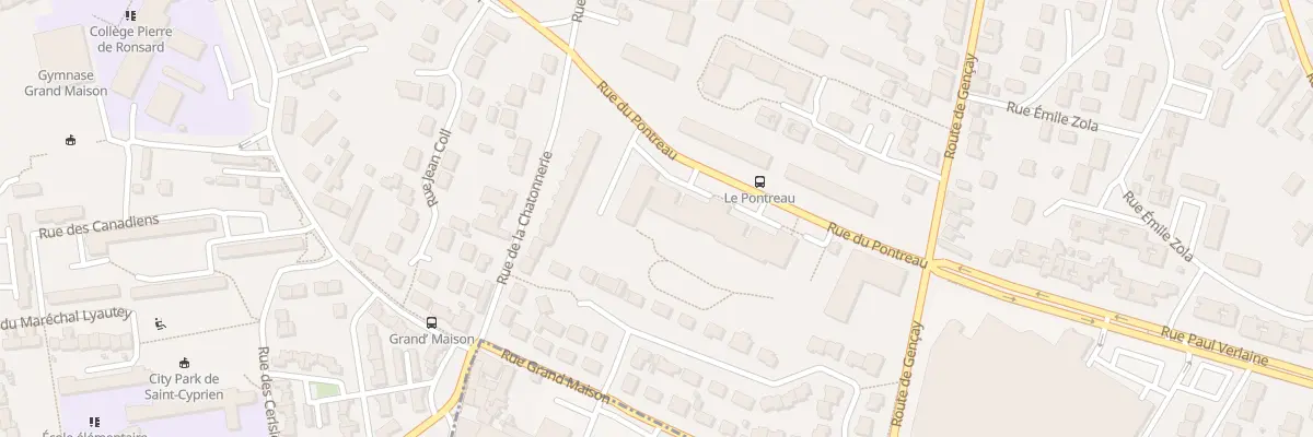 Plan du 97 Rue de la Chatonnerie à Poitiers