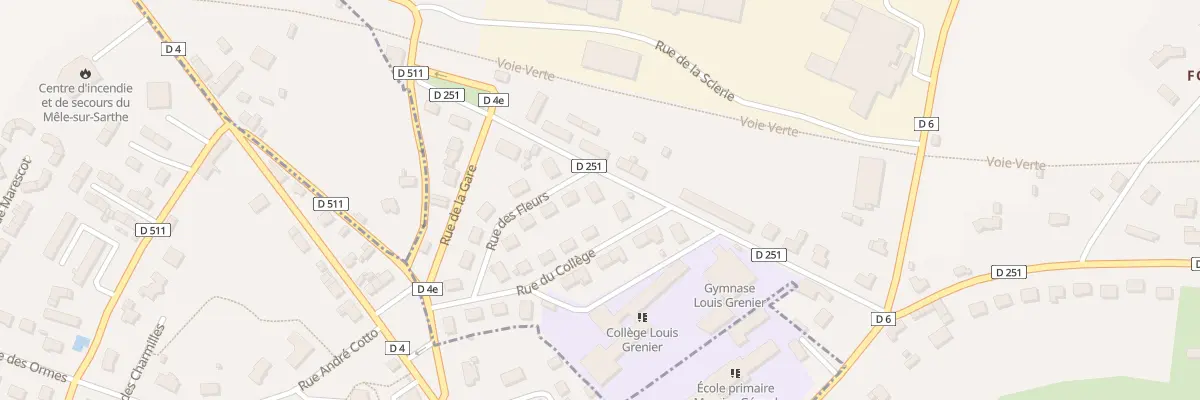 Plan du 10 Rue des Fleurs à Coulonges-sur-Sarthe