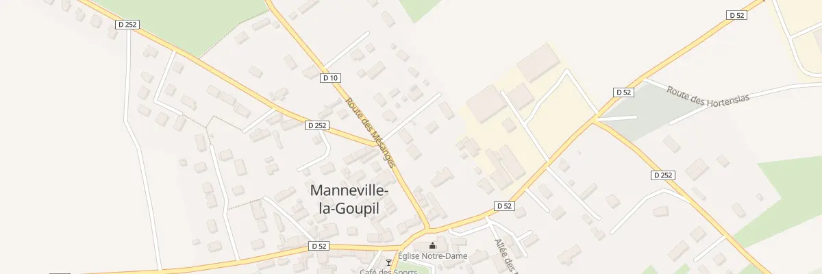 Plan du 106 Rte des Mésanges à Manneville-la-Goupil