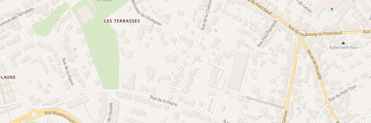Plan du 30 Rue de la Chatonnerie à Poitiers