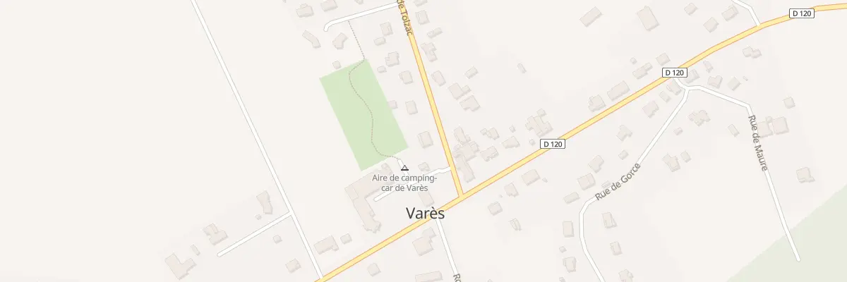 Plan du 85 Rte du Tolzac à Varès