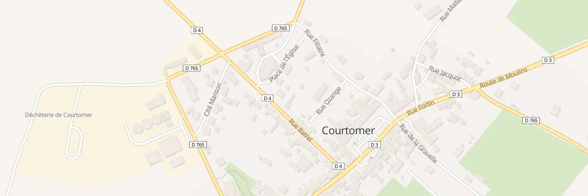 Plan du 14 Rue Batrel à Courtomer