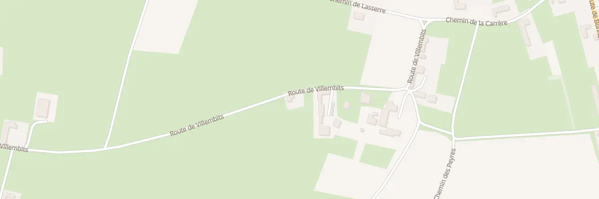Plan du 15 Rte de Villembits à Tournous-Darré