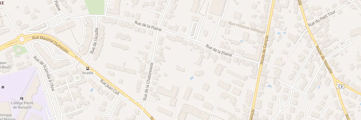 Plan du 55 Rue de la Chatonnerie à Poitiers