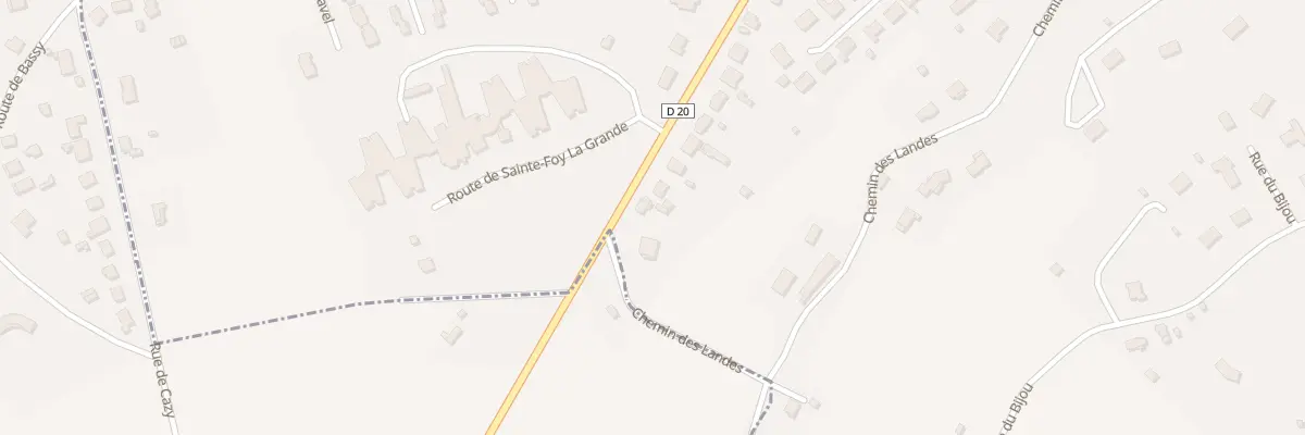 Plan du 47 Rte de Ste Foy à Mussidan