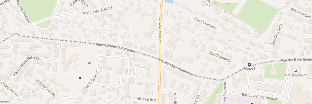 Plan du 23 Rue des Deux Communes à Buxerolles