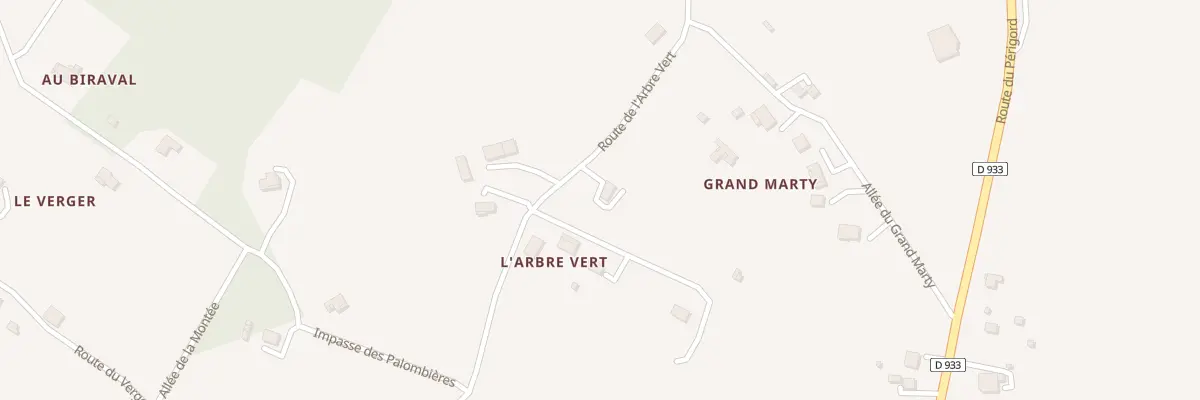 Plan du 460 Rte de l’Arbre Vert à Roumagne