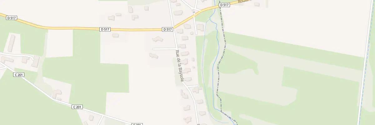 Plan du 203 Rue de la Baysole à Lagrange
