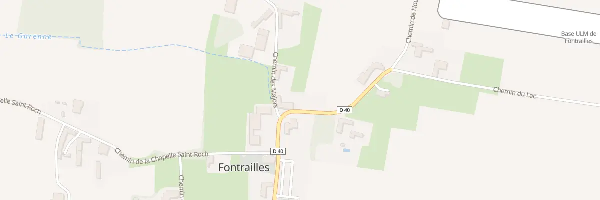 Plan du 1 Che de Hourquet à Fontrailles
