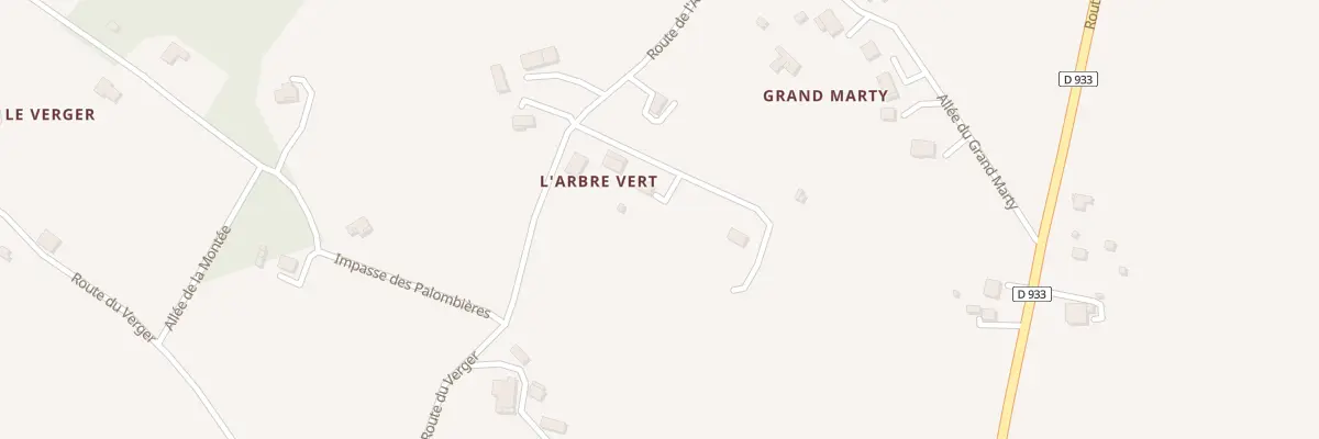 Plan du 404 Rte de l’Arbre Vert à Roumagne