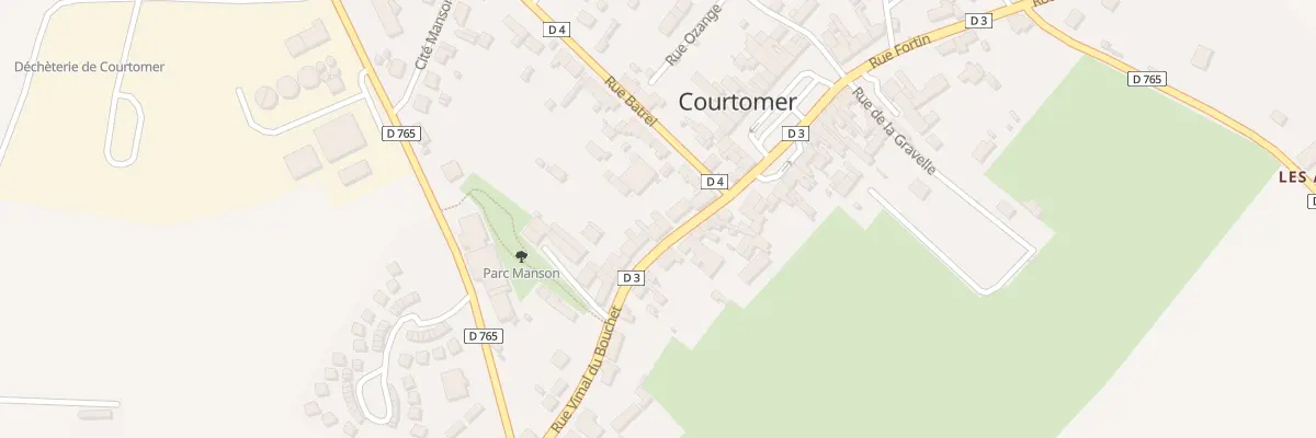 Plan du 10 Rue Vimal du Bouchet à Courtomer