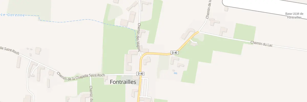 Plan du 3 Che de Hourquet à Fontrailles