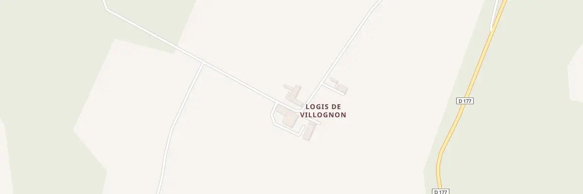 Plan du 2 Logis de Villognon à Nanteuil-en-Vallée