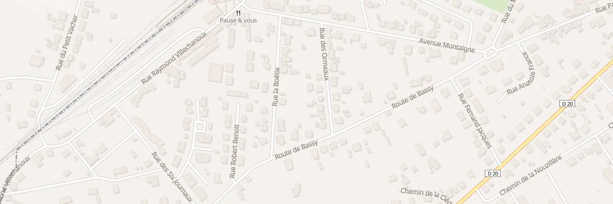 Plan du 6 Rue des Ormeaux à Mussidan