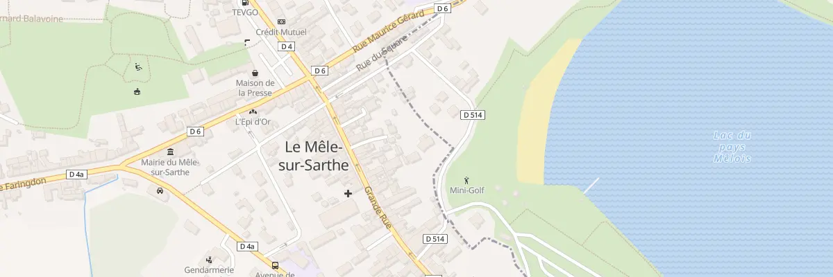 Plan du 8 Rue des Halles au Mêle-sur-Sarthe
