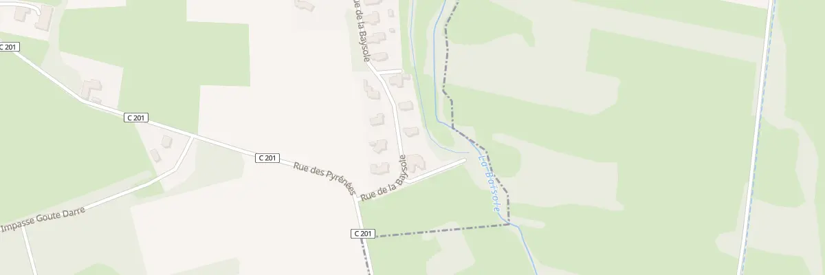 Plan du 355 Rue de la Baysole à Lagrange