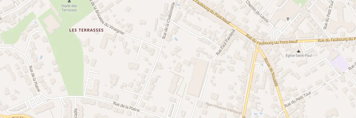 Plan du 23 Rue de la Chatonnerie à Poitiers