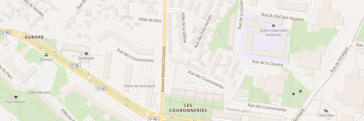 Plan du 89 Rue des Couronneries à Poitiers