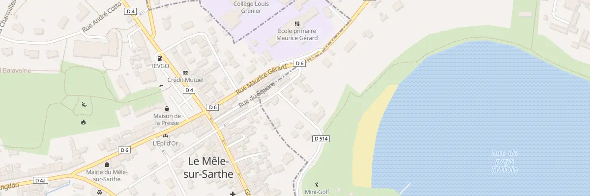 Plan du 1 Av Res du Lac à Coulonges-sur-Sarthe