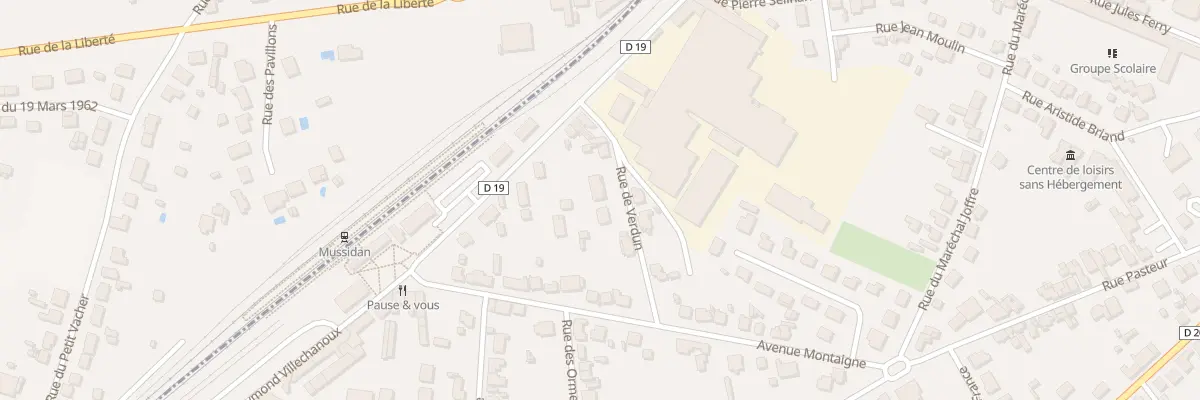 Plan du 5 Rue de Verdun à Mussidan