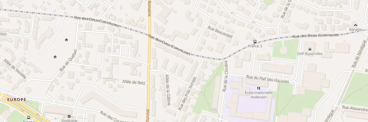Plan du 62 Rue des deux Communes à Poitiers