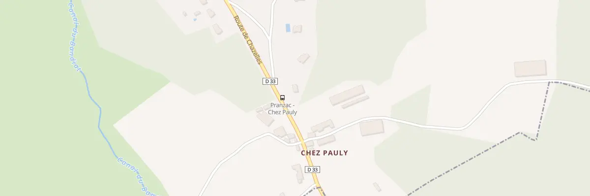 Plan du 29 Rte de Chazelles à Pranzac