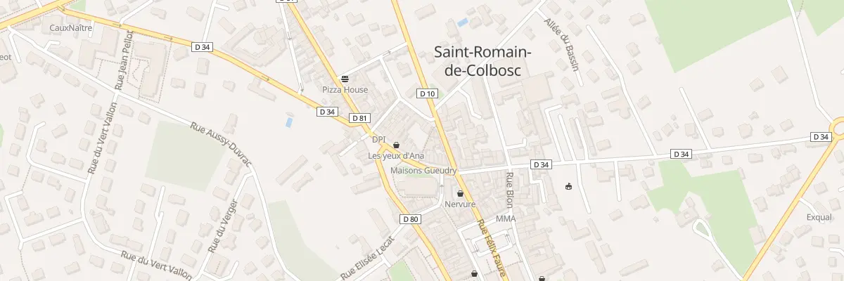 Plan du 14 Rue de la République à Saint-Romain-de-Colbosc
