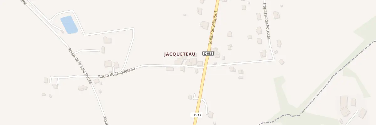 Plan du 50 Rte du Jacqueteau à Roumagne
