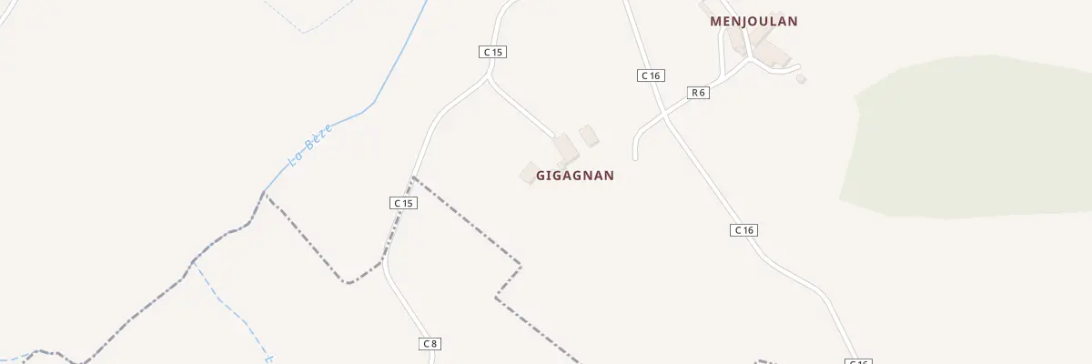 Plan du 5087 Gigagnan à Bezolles