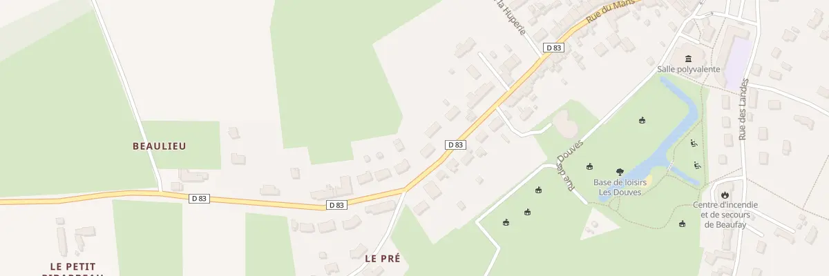 Plan du 68 Rue du Mans à Beaufay