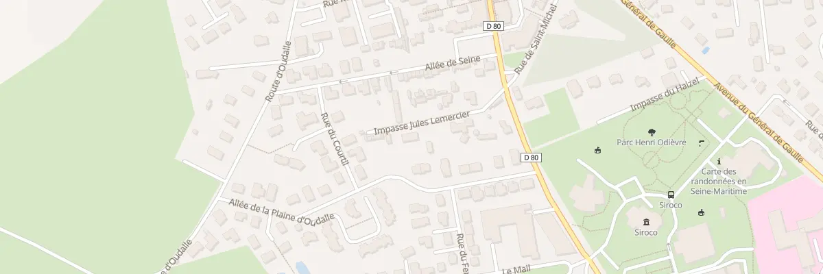 Plan du 5 Imp Jules Lemercier à Saint-Romain-de-Colbosc