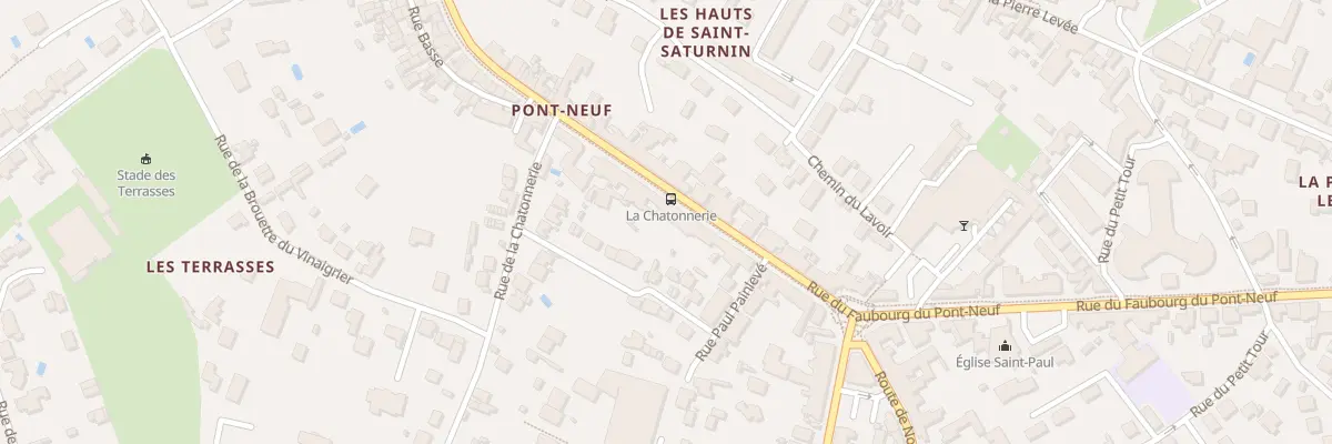 Plan du 134 Rue du Fg du Pont Neuf à Poitiers