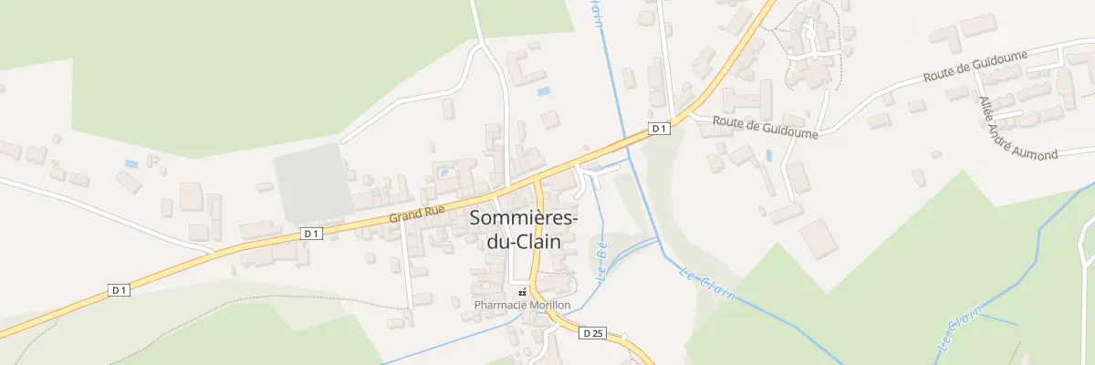 Plan du 1 Rue Grande Rue à Sommières-du-Clain