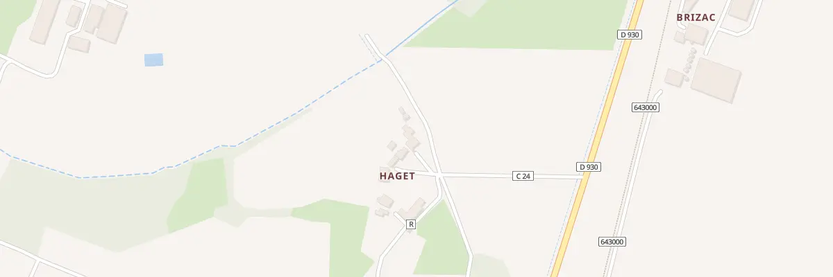 Plan du 192 Che du Haget à Moncrabeau