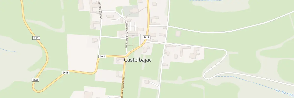 Plan du 5017 Levant du Village à Castelbajac