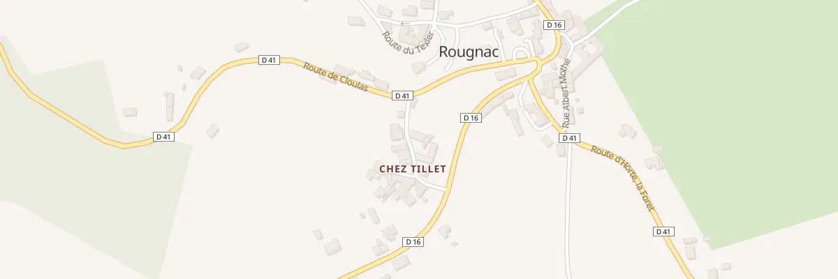 Plan du 59 Rue de Chez Tillet à Rougnac