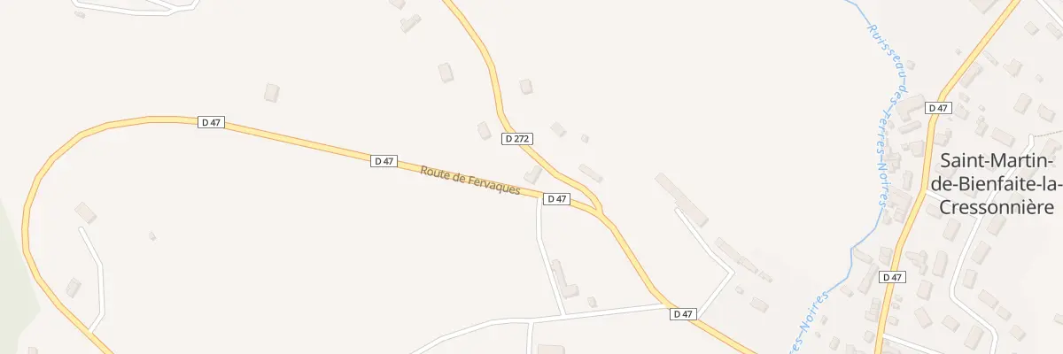 Plan du 1 Rte du Coudray à Saint-Martin-de-Bienfaite-la-Cressonnière