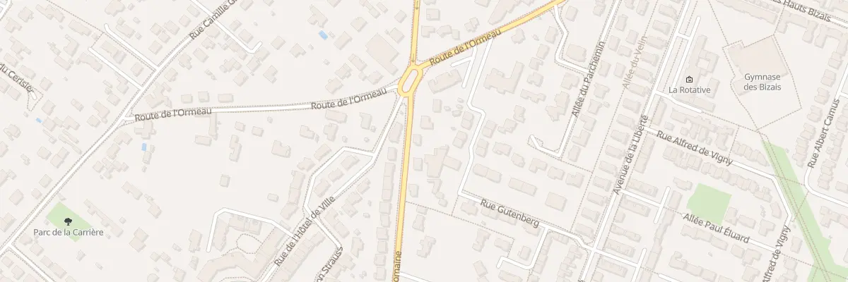 Plan du 88 Voie Romaine à Buxerolles