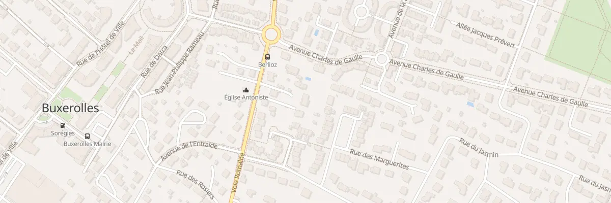 Plan du 60B Voie Romaine à Buxerolles