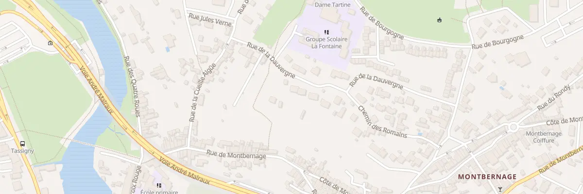 Plan du 22 Rue de la Dauvergne à Poitiers