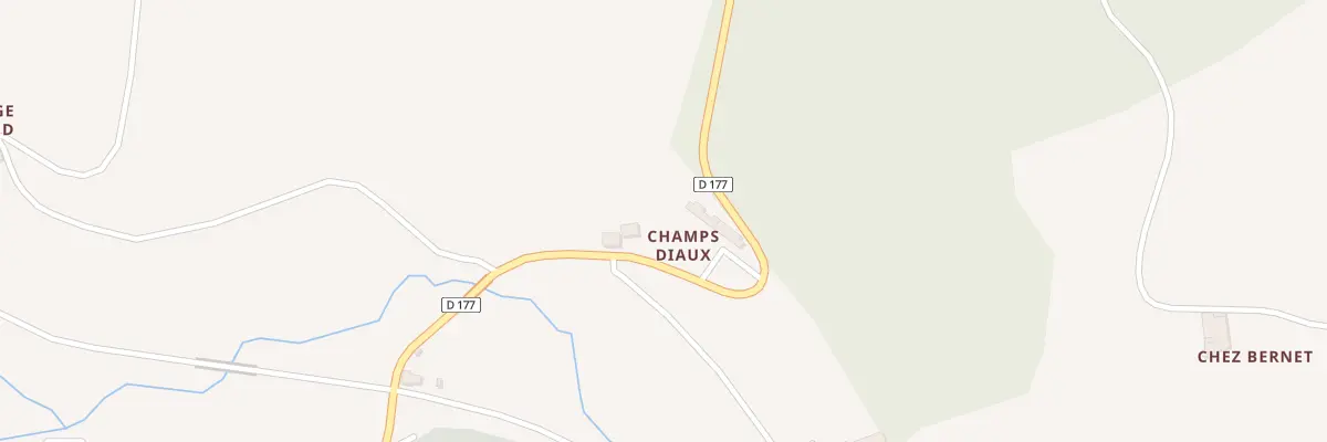 Plan du 1 Champs Diaux à Nanteuil-en-Vallée
